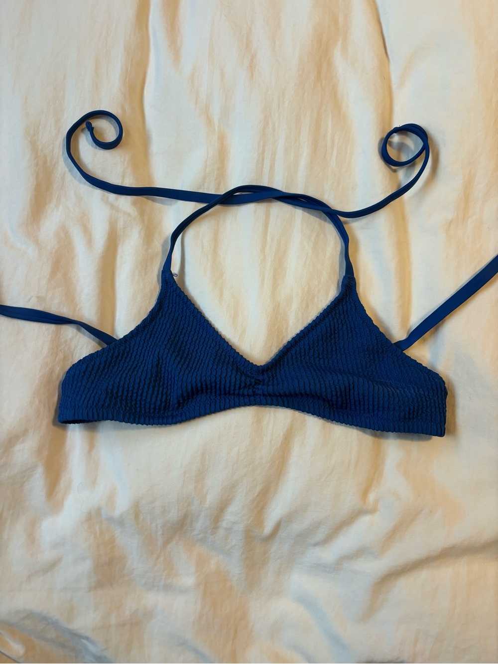 aerie Royal Blue Halter Bikini Top